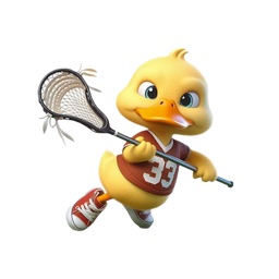 Lacrosse Duckling Stickers