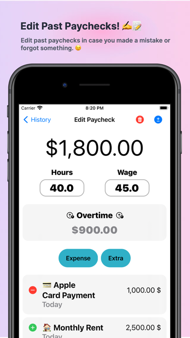 PayCal+ Screenshot