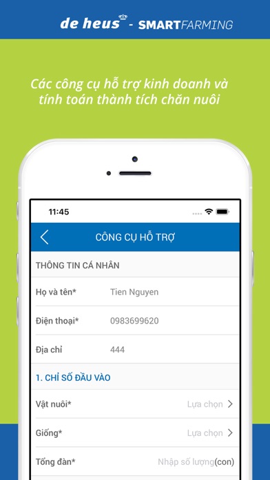 De Heus Mobile App Screenshot
