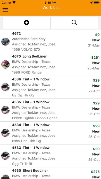 Work Order eXchange - VercX Screenshot