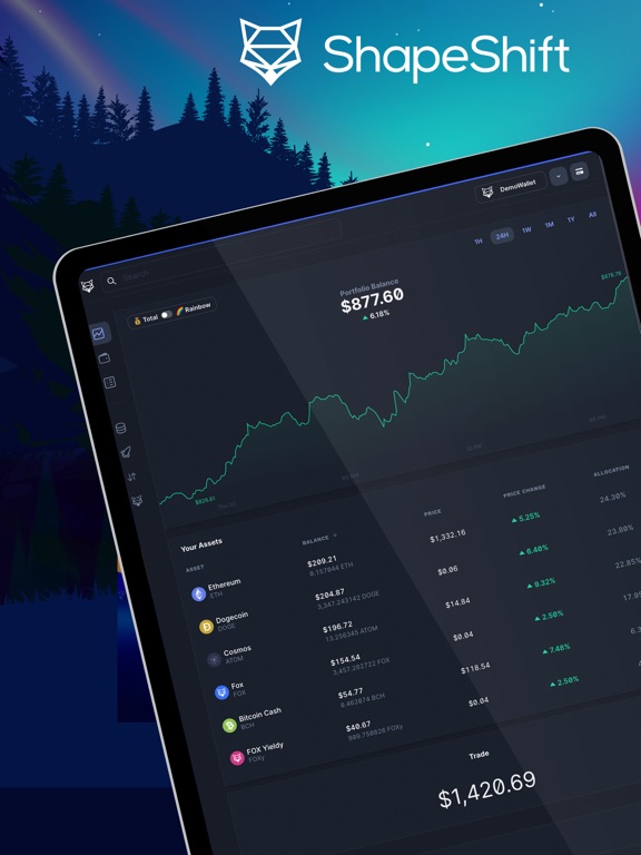 Screenshot #4 pour ShapeShift : Plateforme Crypto
