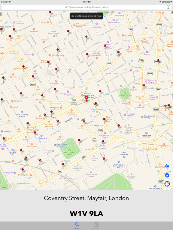 Screenshot #5 pour Postcodes & Postbox Search