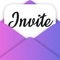 Invitation Maker allows you to send custom online invitations directly to your friend's mailbox or through social media