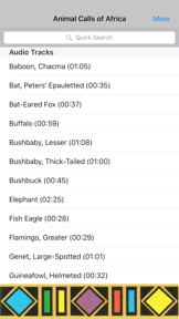 Animal Calls of Africa screenshot