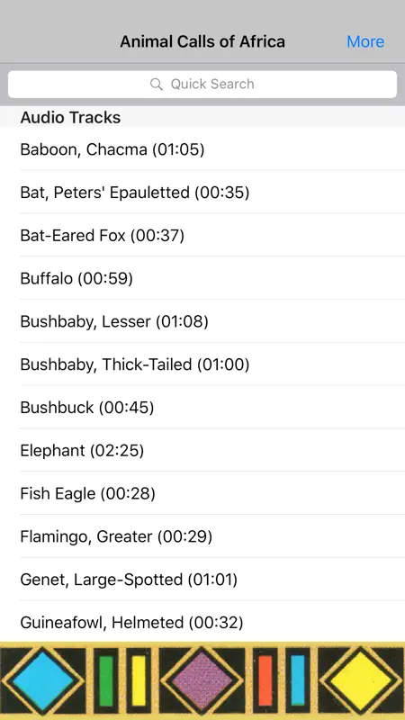 Animal Calls of Africa screenshot 1 of 2