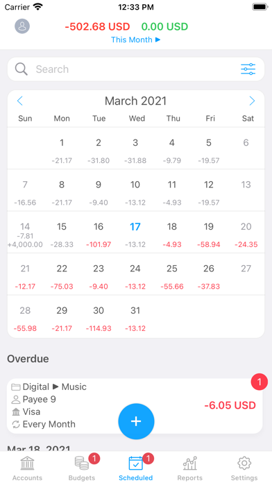 MoneyWiz 2025 Personal Finance Screenshot