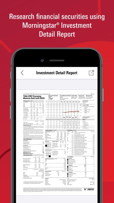 Morningstar for Advisors Screenshot