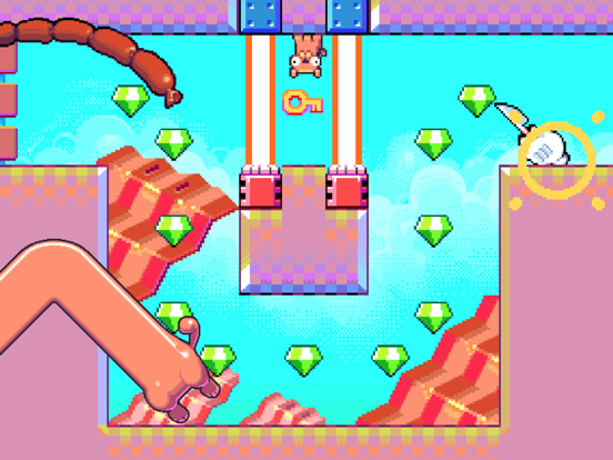 Silly Sausage in Meat Land iPad app afbeelding 5