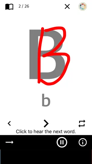 Alphabet Study - Listen Write iPhone Screenshot 2