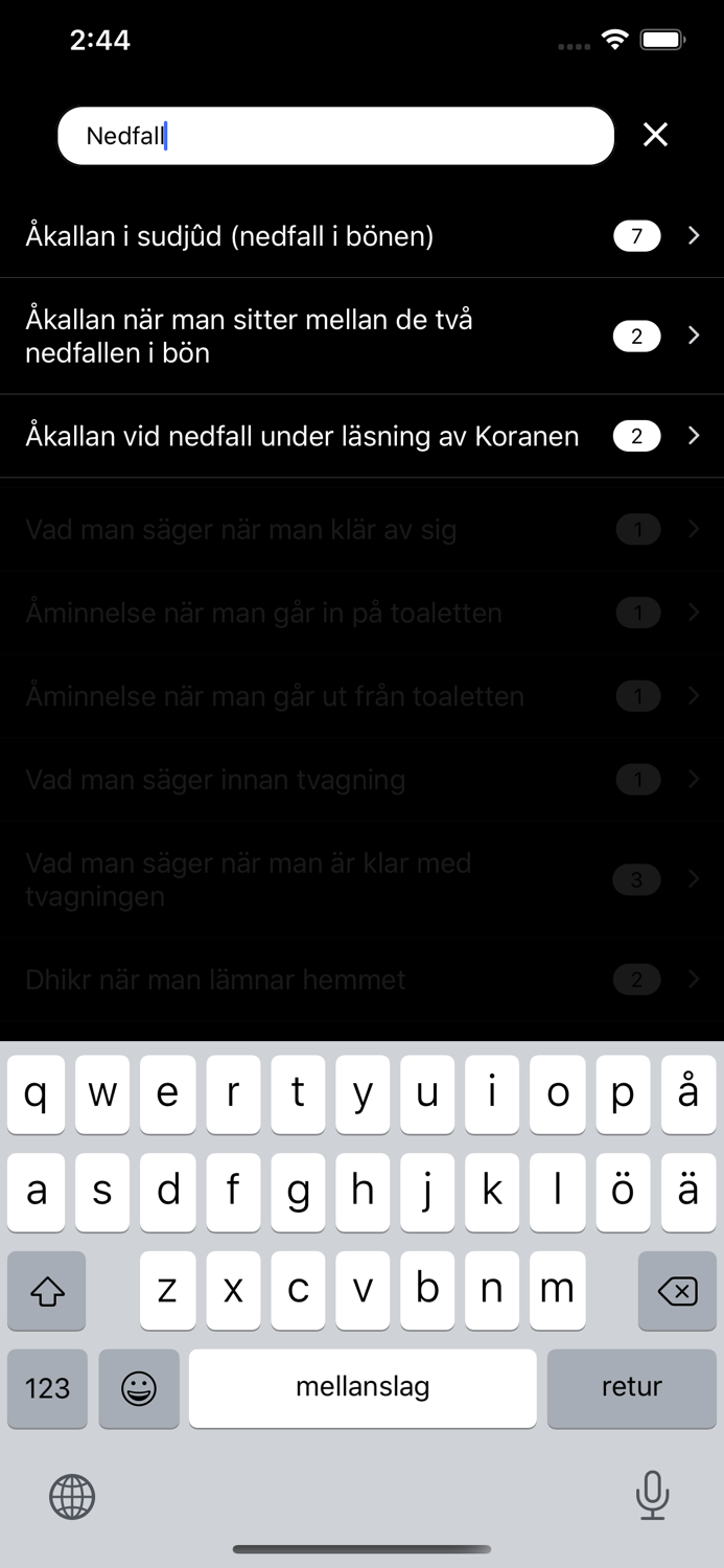 Hisnul Muslim Svenska