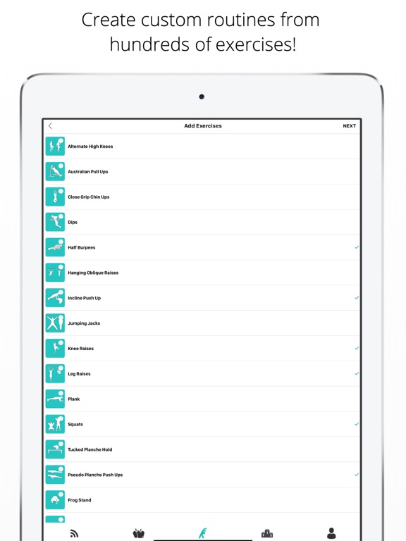 Calisthenics Challenge Trainer iPad screenshot