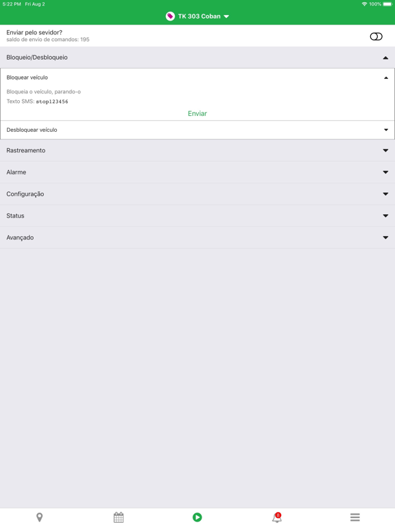 Mobiltracker Monitor iPad screenshot