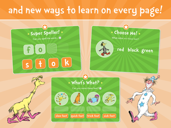 The Foot Book - Read & Learn iPad app afbeelding 4