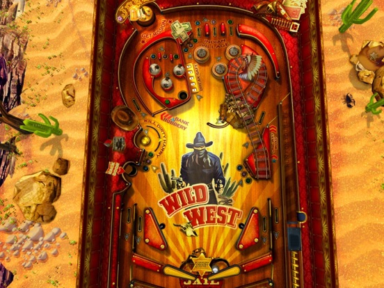 Wild West Pinball iPad screenshot 1 - Games app