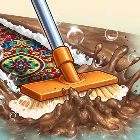 Relaxing ASMR Carpet Cleaning