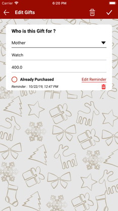 Christmas Budget Planner screenshot 3
