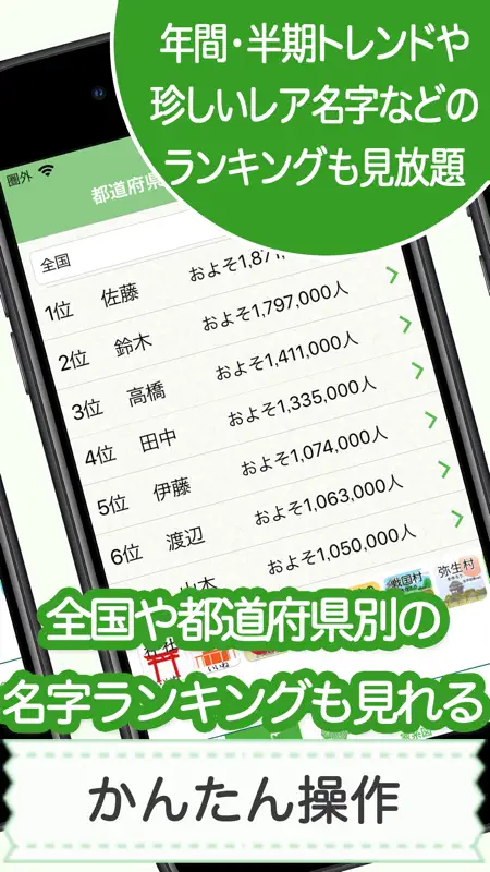 名字由来net 〜全国都道府県ランキングや家紋家系図 screenshot 5 of 8