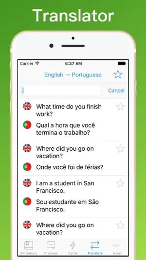 Portuguese Translator + screenshot 3
