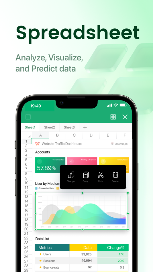 #4. WPS Office: PDF, Docs, Sheets (iOS) 게시자: KINGSOFT OFFICE SOFTWARE CORPORATION LIMITED