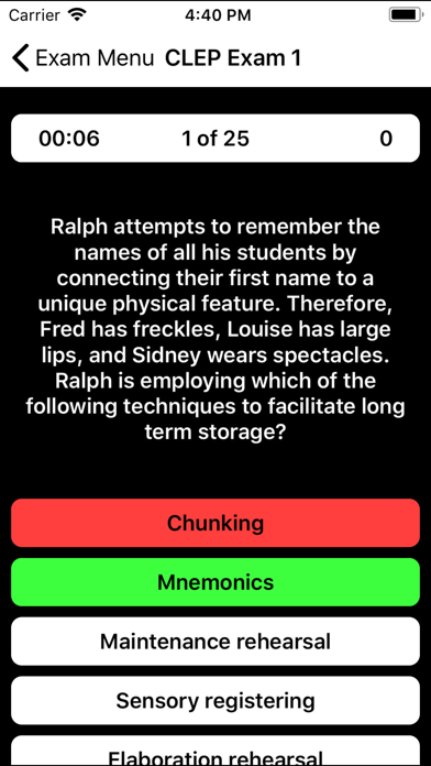 CLEP Edu Psychology Prep Screenshot 6 of 8