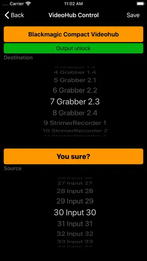 VideoHubControl screenshot 2