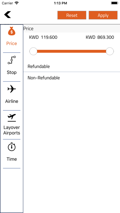 FlyBooking iPhone screenshot 6 - Travel app