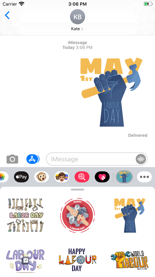 May Labour Day Stickers - 1.1 - (iOS)
