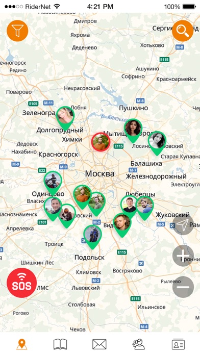 Screenshot #1 pour RiderNet - мото соцсеть