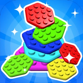 Hexago Sort:Color Brick Puzzle