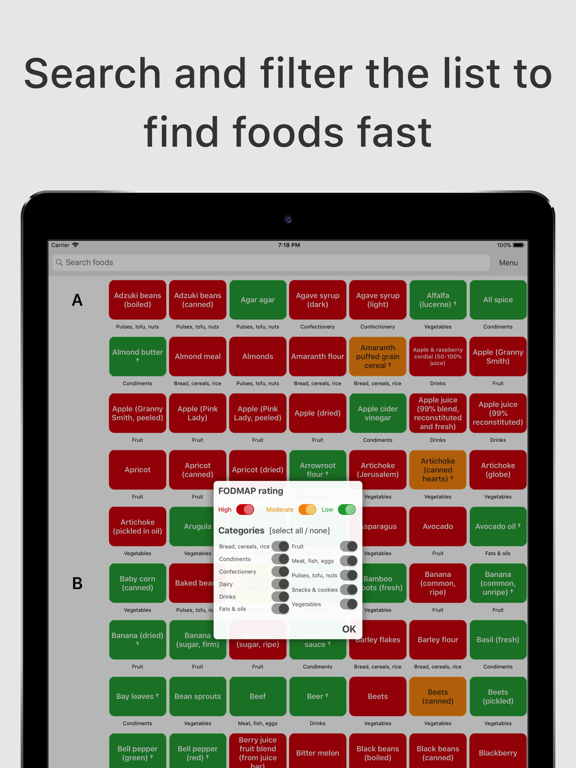 Screenshot #5 pour Low FODMAP diet A to Z
