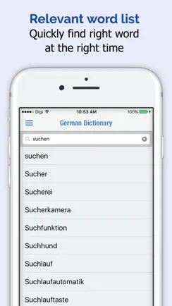 German Dictionary + iPhone image 2