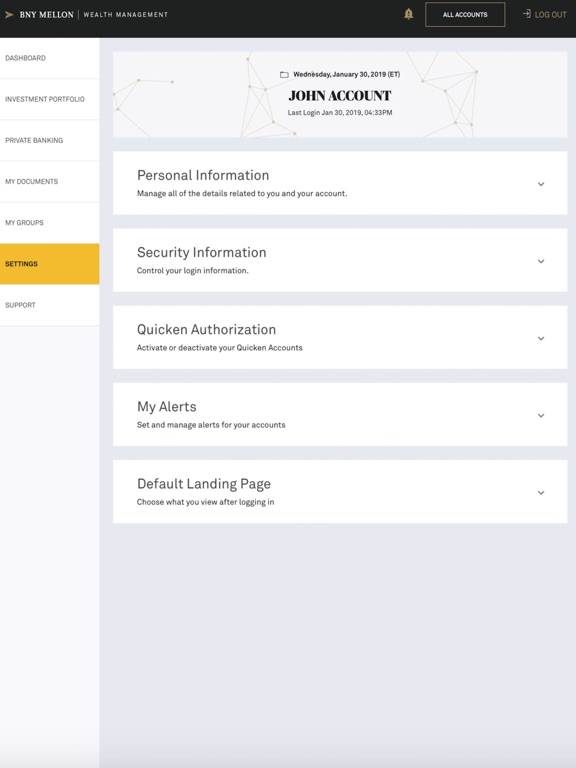 Screenshot #6 pour BNY Wealth Online