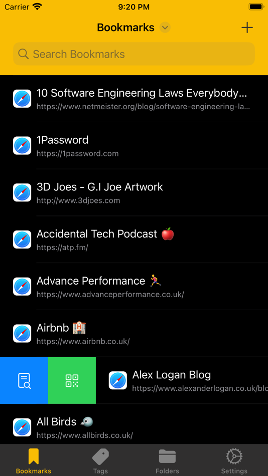 #1. Buchen - Bookmarks (iOS) 由: William Baer