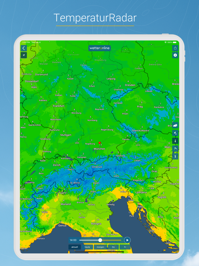 ‎WetterOnline mit RegenRadar Screenshot