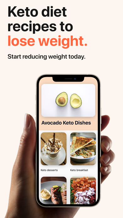 Keto Recipes:Low Carb Diet App Screenshot