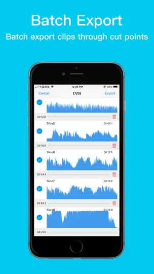 Capture d'écran de EZAudioCut - Audio Editor Lite sur iPhone 5