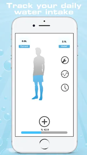 Скриншот IWater - Вода напоминание на iPhone 1