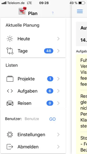 FactWork ProjektPlan screenshot 1