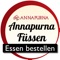 Bei Annapurna können Sie Reis, Suppen, Tandoori, Fisch ins Büro oder nach Hause einfach online bestellen