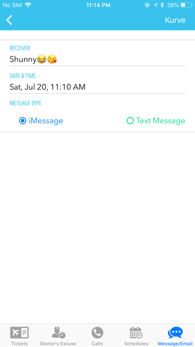 Kurved - Excuses iPhone screenshot 4 - Lifestyle app