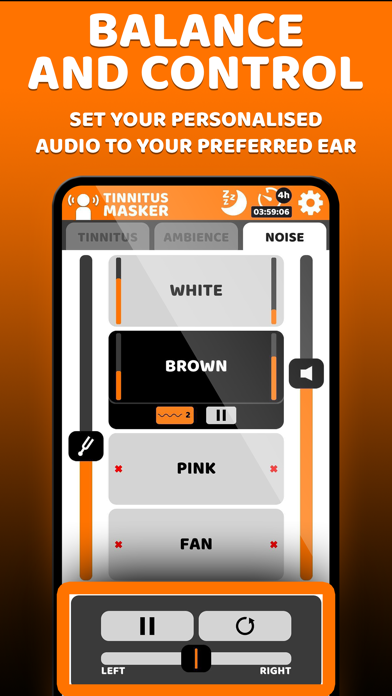 Tinnitus Masker Relief Sounds Screenshot