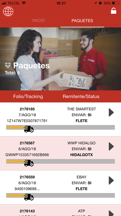 WorldWideParcel Screenshot