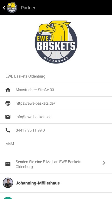 EWE Baskets Business Club Screenshot