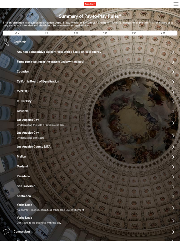 Skadden Political Law iPad screenshot 9 - Business app