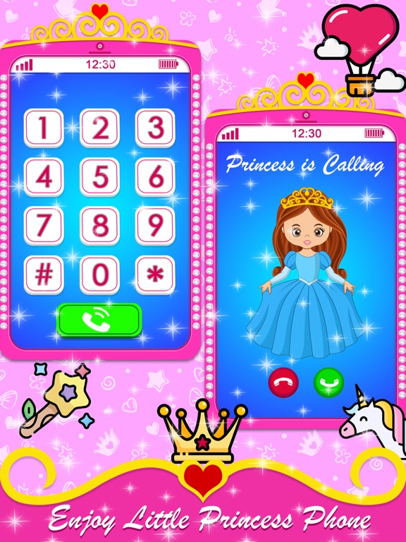 Screenshot #4 pour Pink Princess Learning Phone