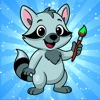 Coloring book for kids 2-6 icon
