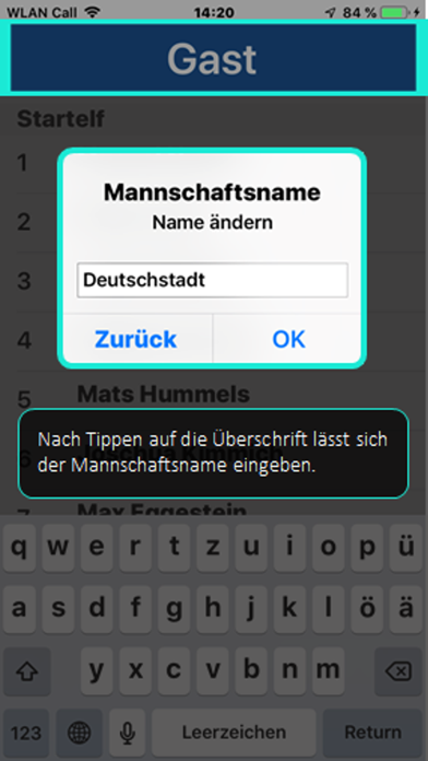 Schiri-App Screenshot