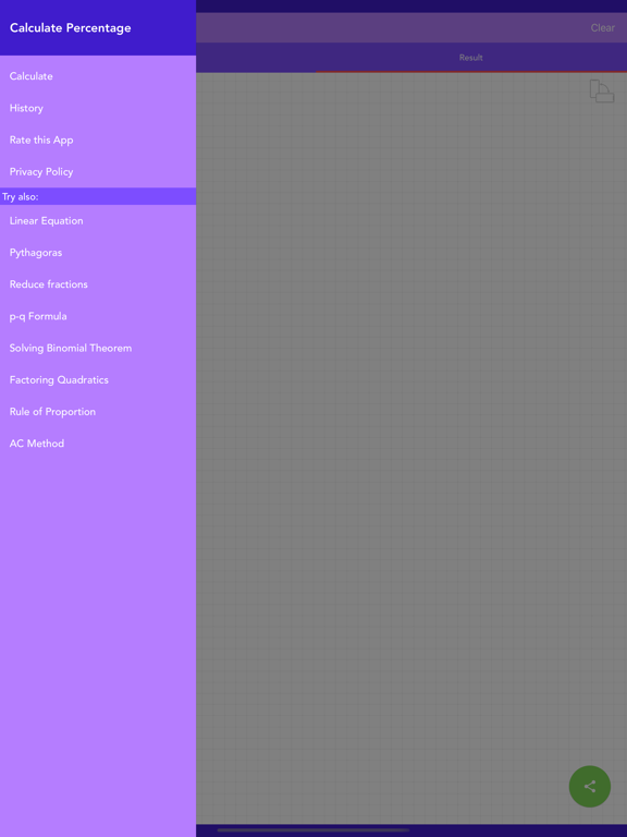 Calculate Percentage iPad screenshot 3 - Education app
