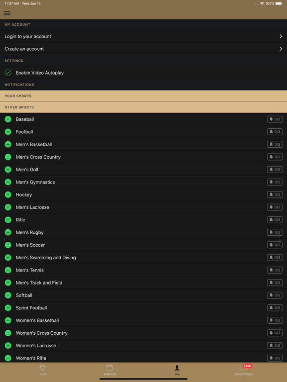 Army Athletics iPad screenshot 3 - Sports app
