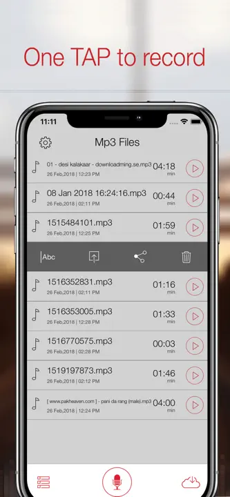 Mp3 Recorderのスクリーンショット（2/5）